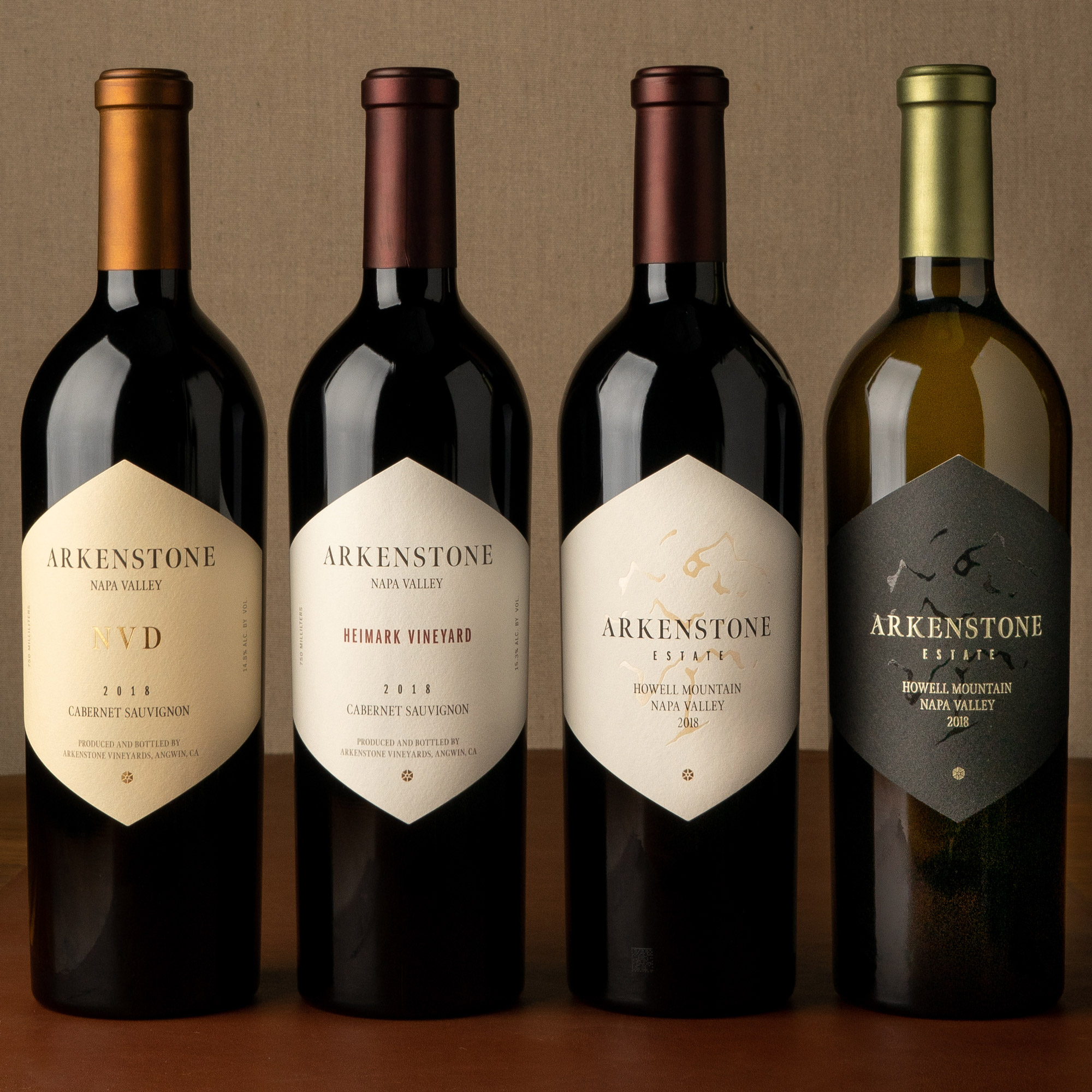 Arkenstone packaging portfolio of wines