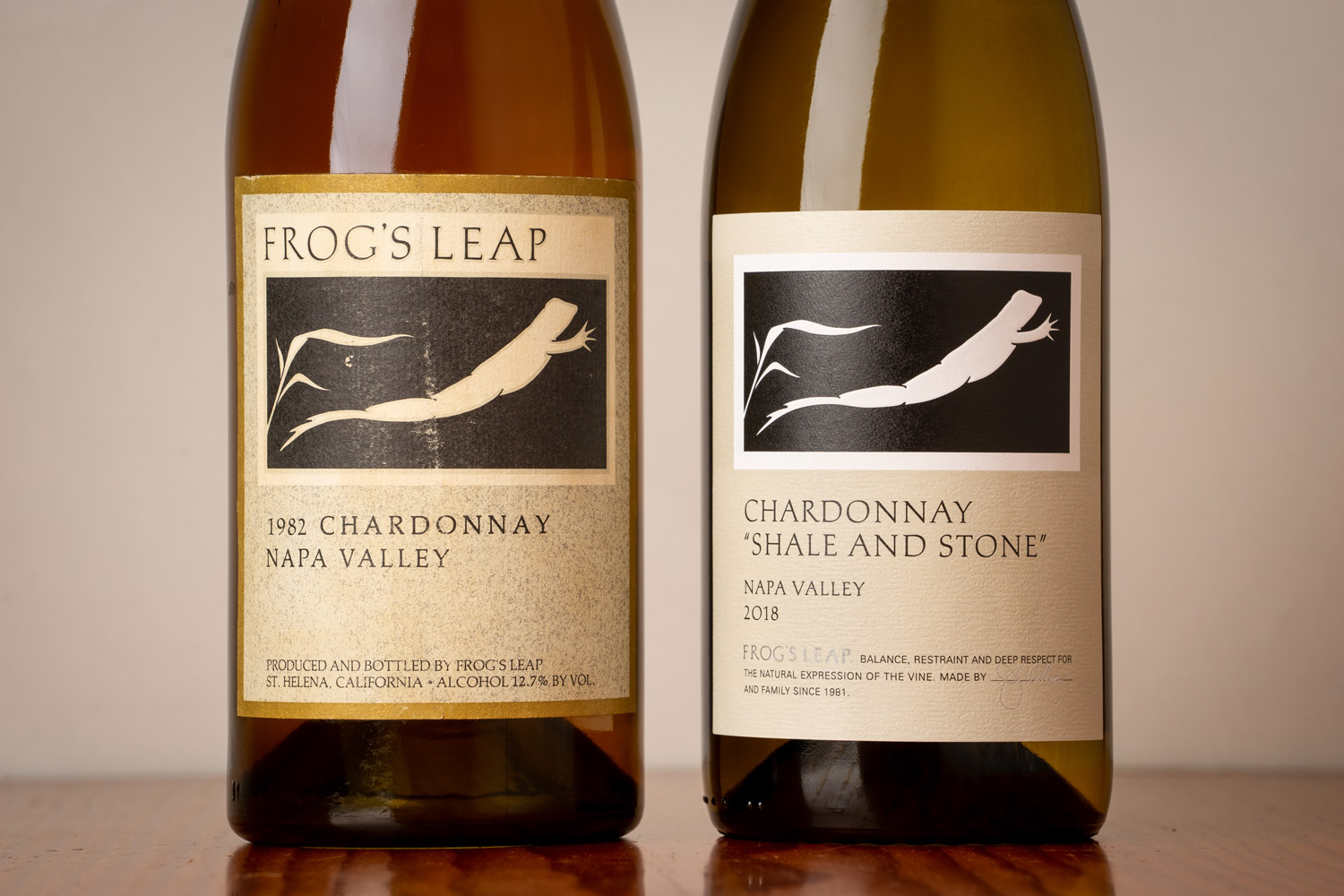 Frog's Leap Chardonnay before and after